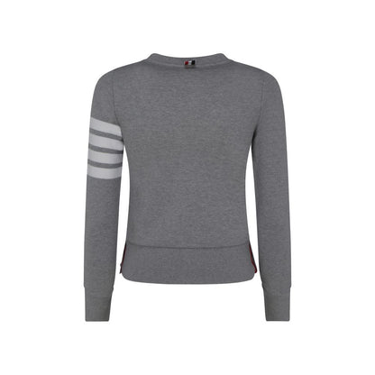 Thom Browne Gray Cotton Sweatshirt