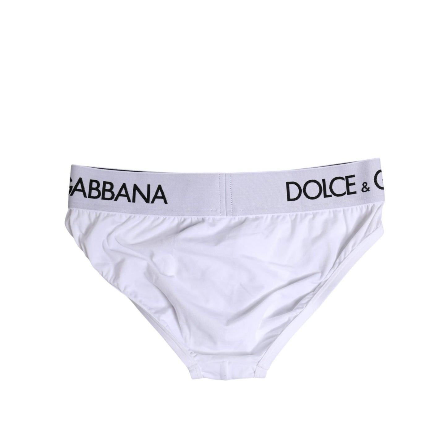 Dolce & Gabbana White Cotton Stretch Regular Brief Underwear