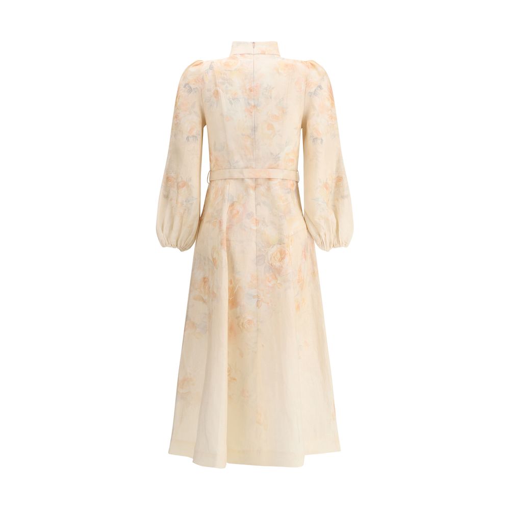 Zimmermann Multicolor Linen Casual Dress