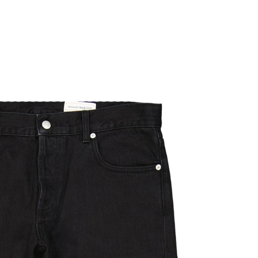 Alexander McQueen Black Cotton Jeans Denim
