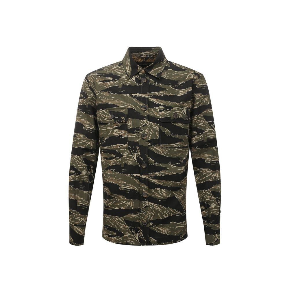 Dolce & Gabbana Green Cotton Pattern Shirt