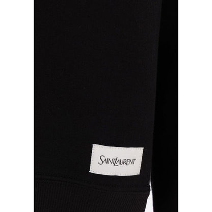 Saint Laurent Black Cotton Sweatshirt