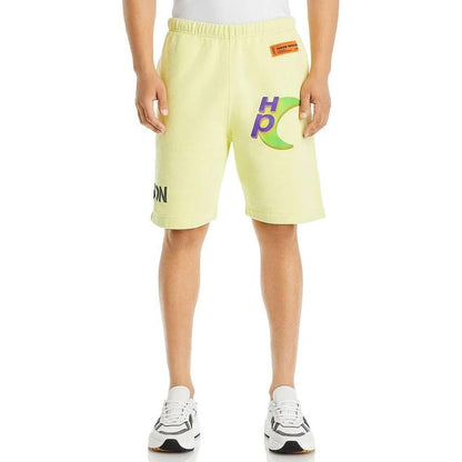 Heron Preston Yellow Cotton Bermuda Shorts