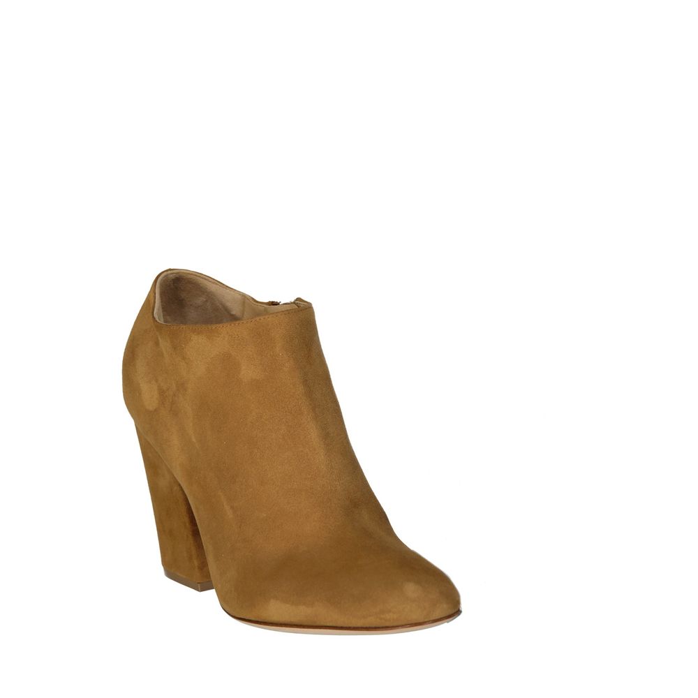 Sergio Rossi Brown Calfskin Ankle Boots