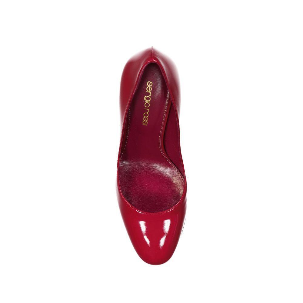 Sergio Rossi Red Calfskin High Heel Pumps