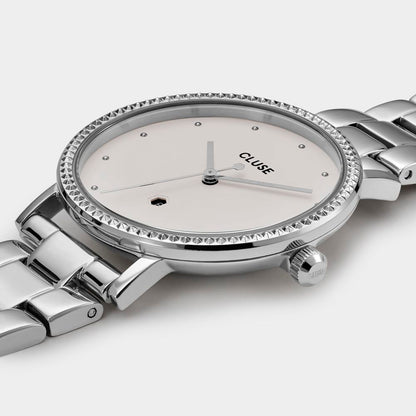 Cluse Silver Stainless Steel Bracelet Watch