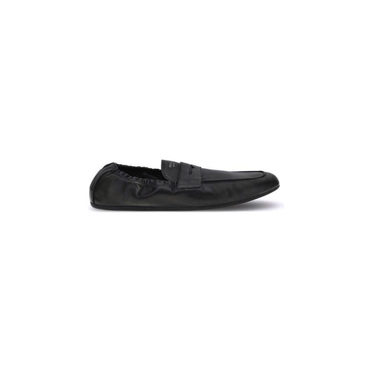 Prada Antiqued leather Shuffle Loafers PR-2DG158FG0027V6F0002-EU39/US6