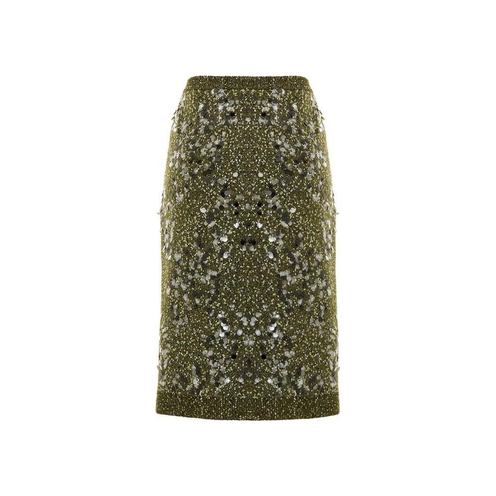 Gucci Green Viscose Skirt GU-9790674-M