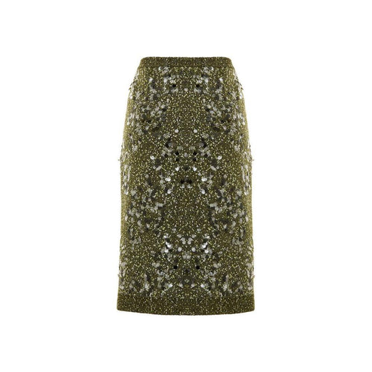 Gucci Green Viscose Skirt GU-9790674-M