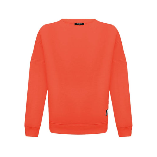 Balmain Orange Cotton Sweater BA-15803-S