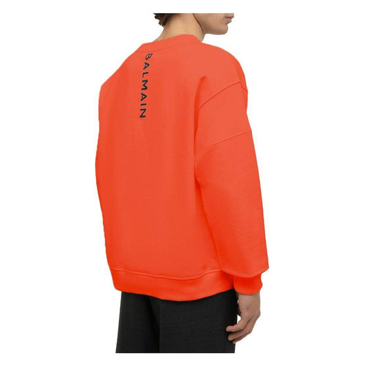 Balmain Orange Cotton Sweater BA-15803-S