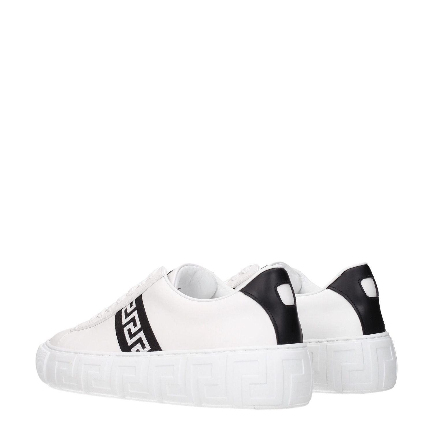 Versace White Leather Sneakers