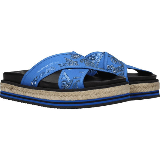 Kenzo Blue Fabric Slippers Sandals