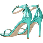 Stuart Weitzman Green Leather Stiletto Heels Sandals ST-8547287728393-EU37/US7