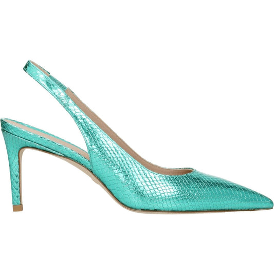 Stuart Weitzman Green Leather High Heel Pumps ST-8547288121609-EU37/US7
