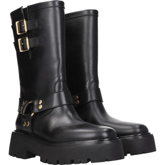 Celine Gold Leather Ankle Boots CE-8547288580361-EU41/US11