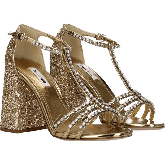 Miu Miu Gold Plastic Platforms MI-8547320824073-EU36/US6
