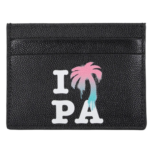Palm Angels Black Leather Cardholders PA8547349790985BT