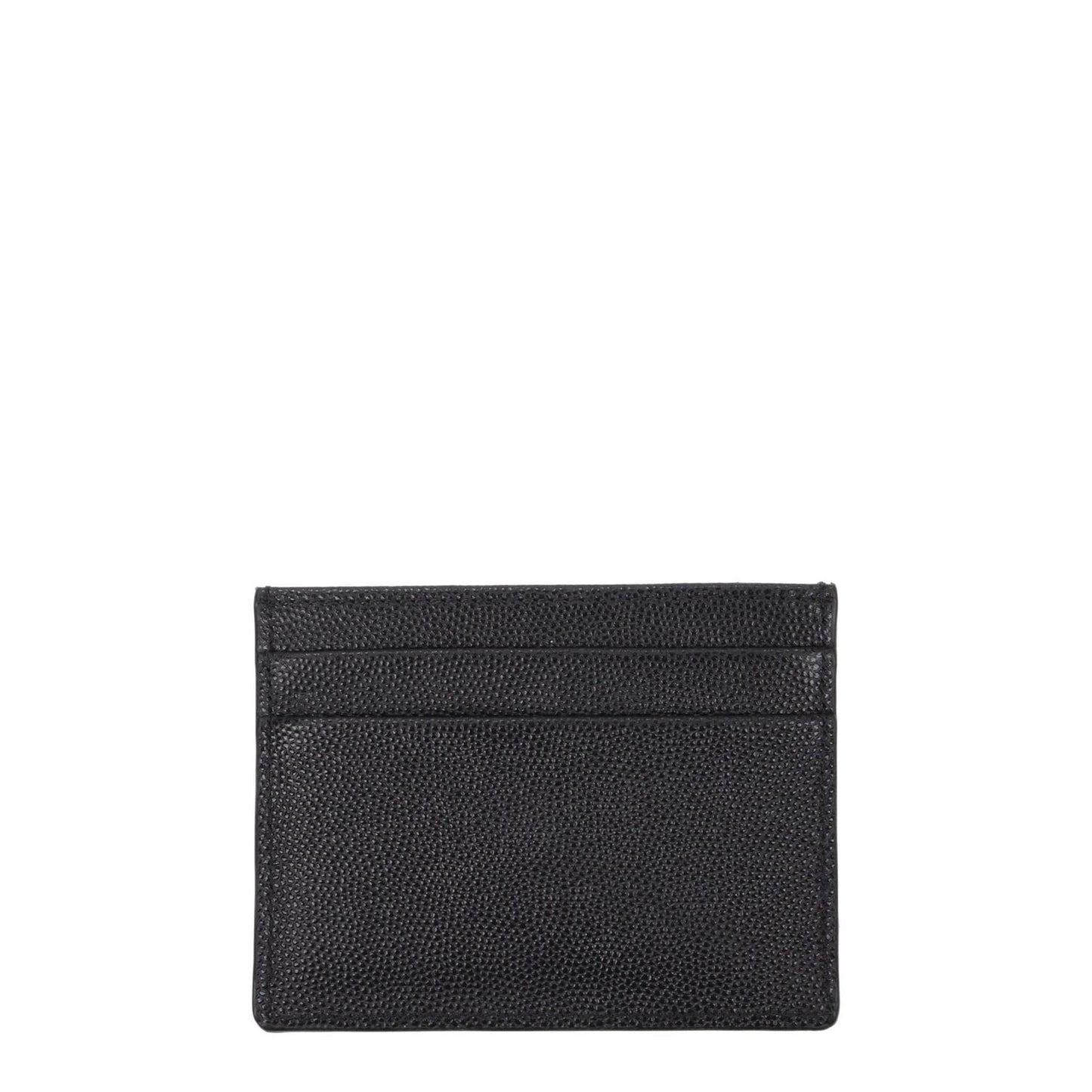 Palm Angels Black Leather Cardholder with front logo, 5 card slots, and measurements 8x10.5 cm, street style, MPN: PALMAPMND008LEA0011084