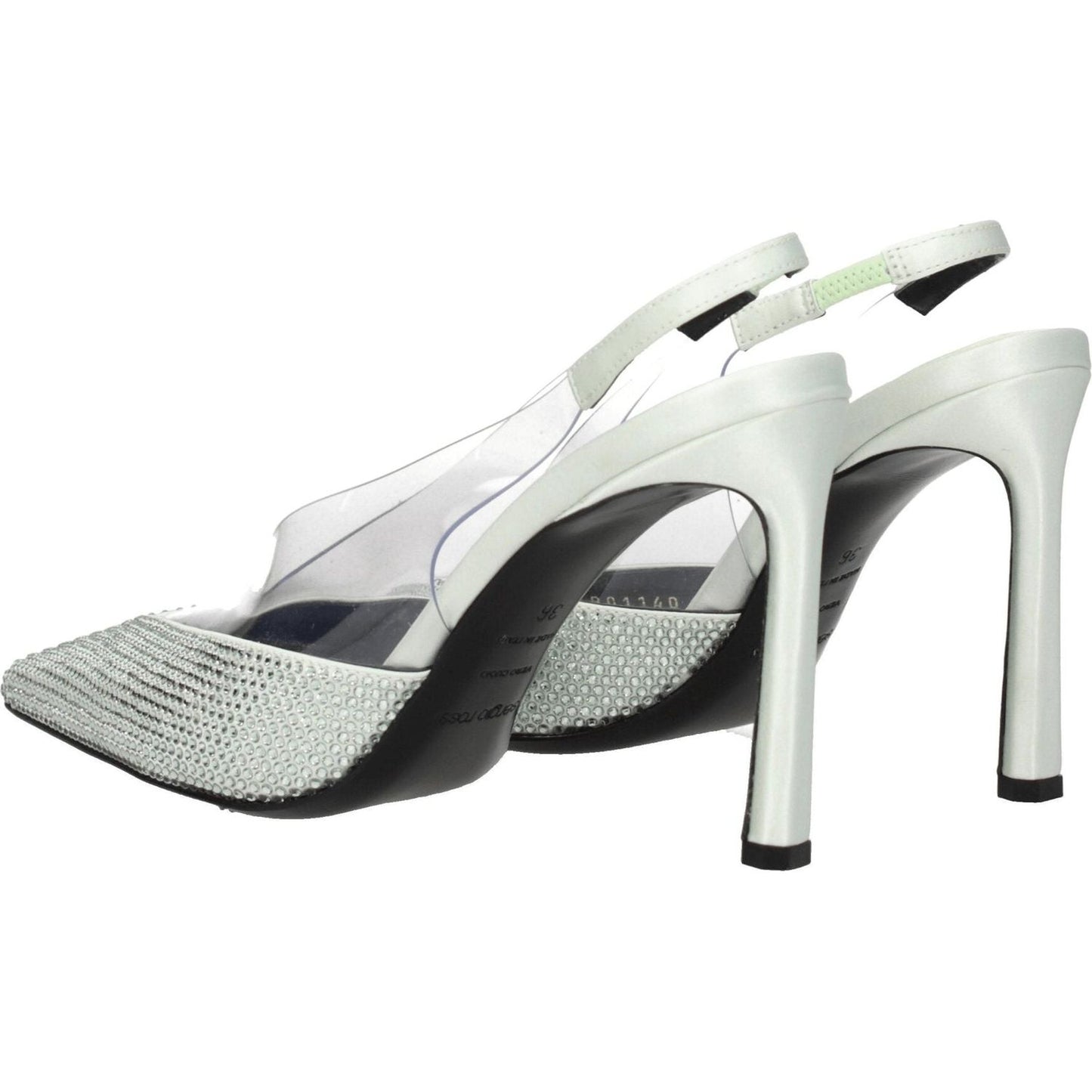 Sergio Rossi Green Satin High Heel Pumps SE-8547355984137-EU36/US6