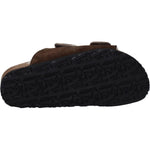 Palm Angels Brown Leather Slippers Sandals PA-8547450421513-EU40/US10