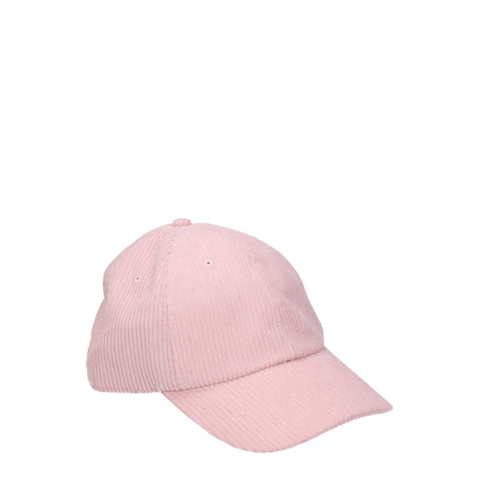 Autry Pink Cotton Cap (Baseball Hat) in pale pink with a strap closure, made from 100% cotton, showcasing a casual style.