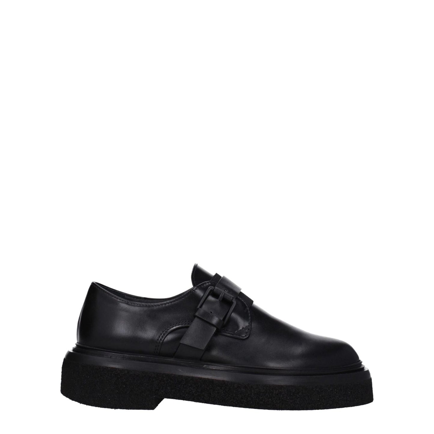 Max Mara Black Leather Oxfords And Derbies