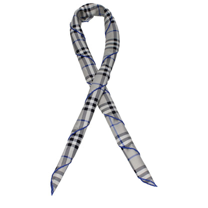 Burberry Gray Silk Foulard