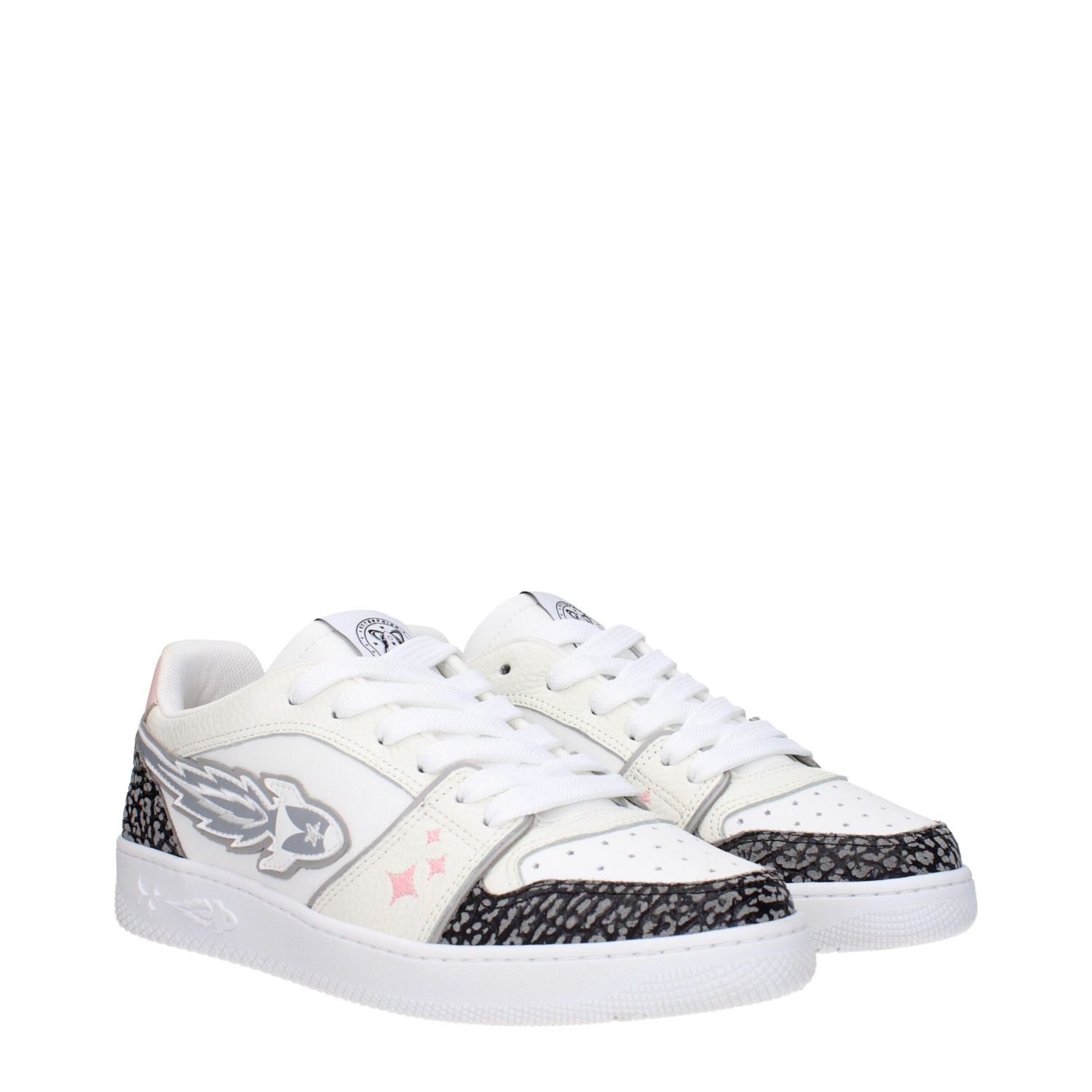 Enterprise Japan White Leather Athletic Sneakers