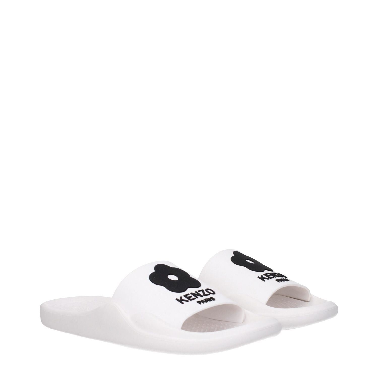 Kenzo White Cotton Slippers