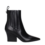 Valentino Garavani Black Leather Ankle Boots VA-9496736760073-EU37/US7
