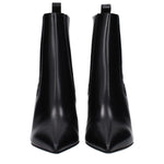 Valentino Garavani Black Leather Ankle Boots VA-9496736760073-EU37/US7