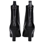 Valentino Garavani Black Leather Ankle Boots VA-9496736760073-EU37/US7
