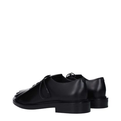 Max Mara Black Leather Oxfords And Derbies