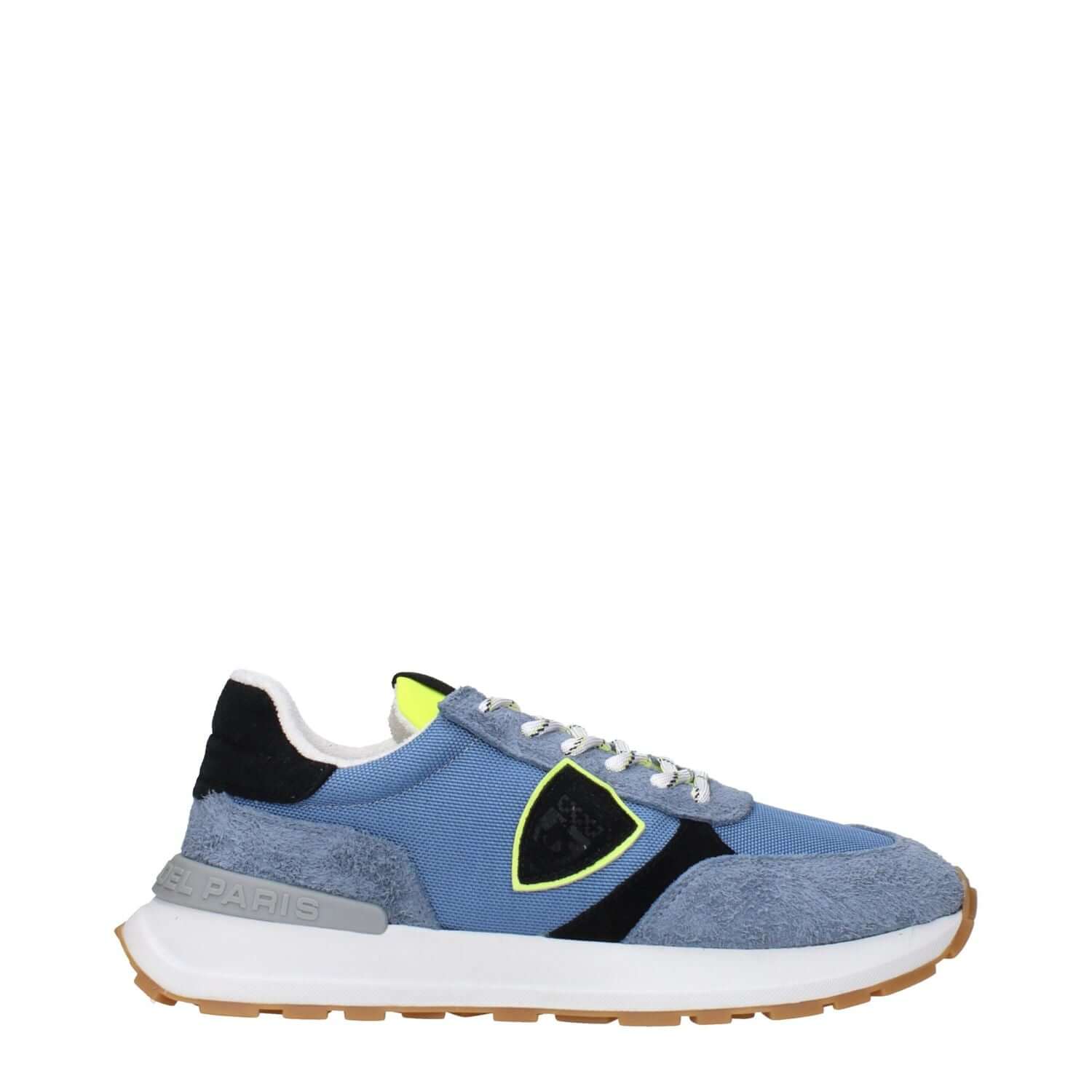 Philippe Model Blue Fabric Athletic Sneakers