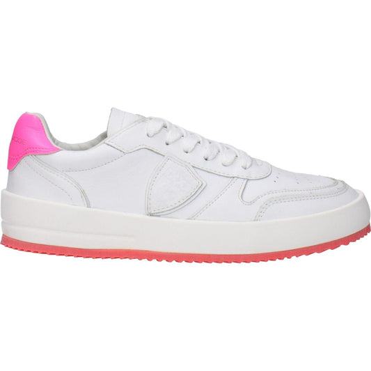 Philippe Model White Leather Sneakers