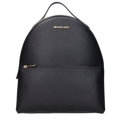 Michael Kors Black Leather Backpack