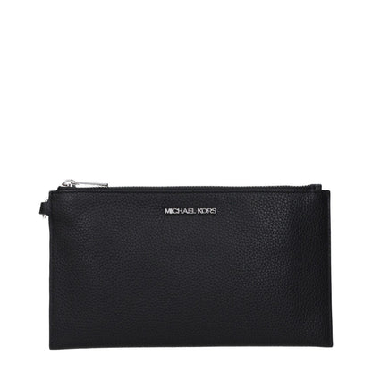 Michael Kors Black Leather Clutch Bag