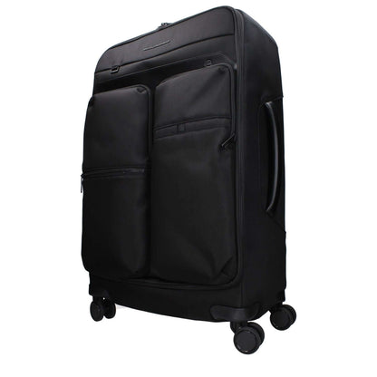 Piquadro Black Fabric Luggage And Travel