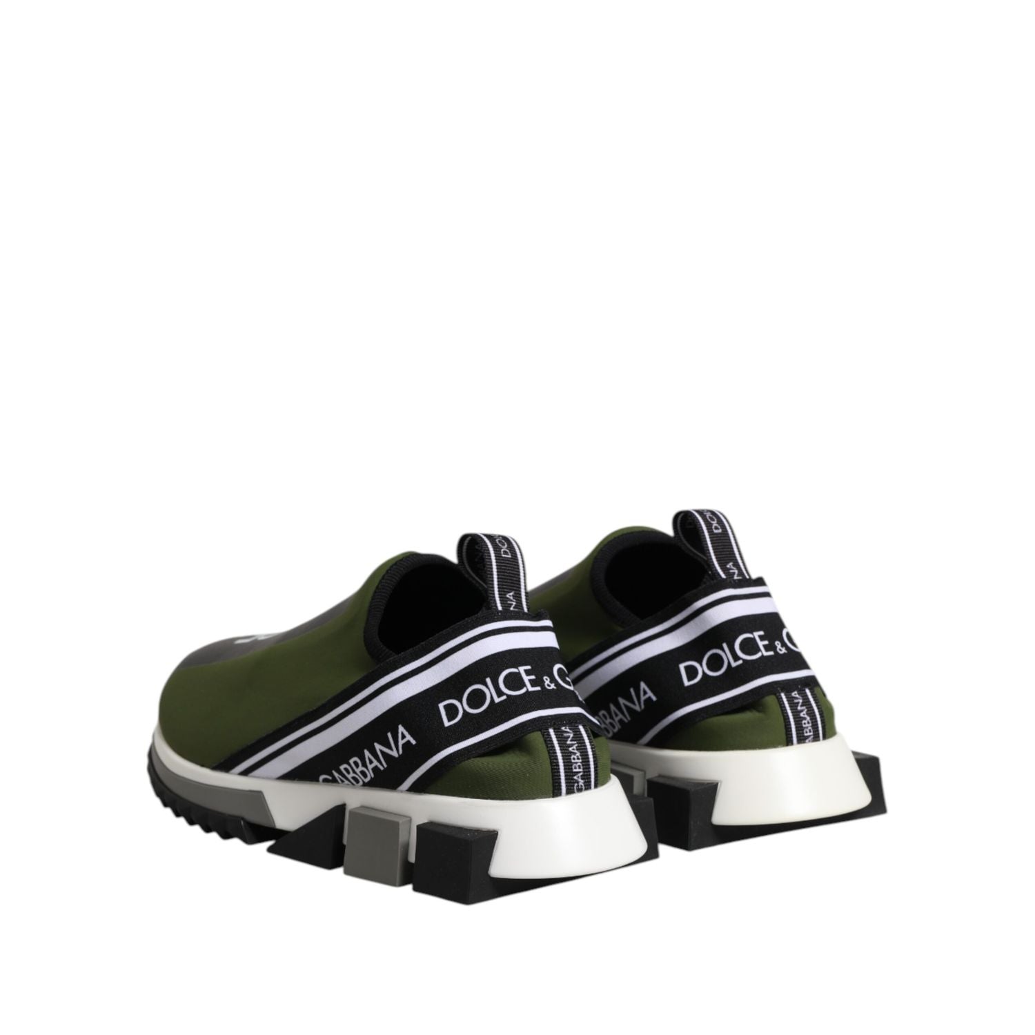 Dolce & Gabbana Green Logo Low Top Sorrento Men Sneakers Shoes