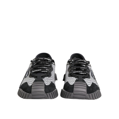 Dolce & Gabbana Multicolor Lace Up Low Top NS1 Sneakers Shoes