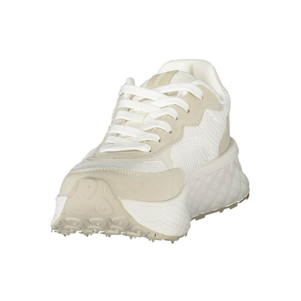 Blauer White Polyester Women Sneaker