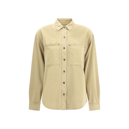 Marant Etoile Beige Cotton Dress Shirt