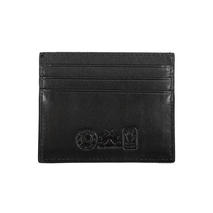 La Martina Black Leather Wallet
