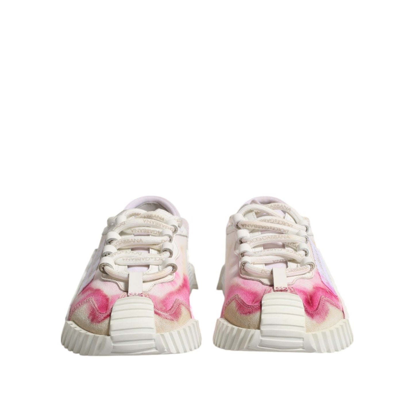 Dolce & Gabbana White NS1 Lace Up Low Top Sneakers Shoes