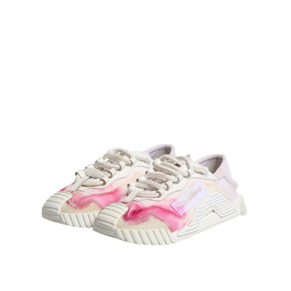 Dolce & Gabbana White NS1 Lace Up Low Top Sneakers Shoes