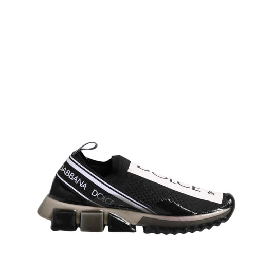Dolce & Gabbana Black Sorrento Slip On Low Top Sneakers Shoes