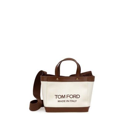 Tom Ford Beige Cotton Tote Bag
