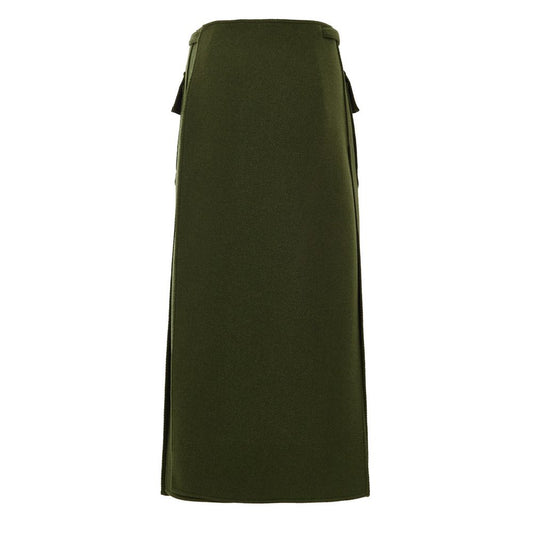 Gucci Green Wool Skirt GU-9788674-IT42|M