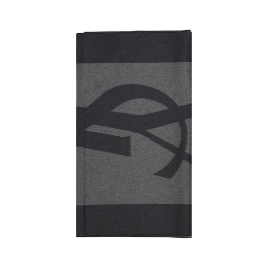Saint Laurent Gray Silk Scarf